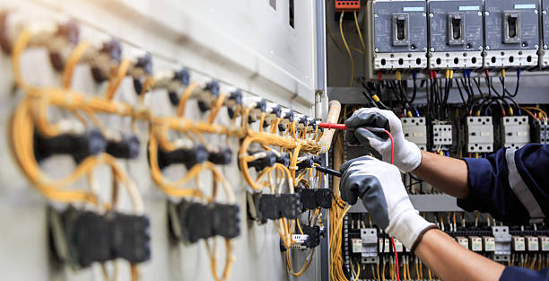 Professional Electrician technician working in Villanova, PA